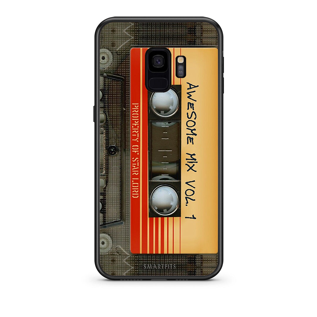 samsung s9 Awesome Mix θήκη από τη Smartfits με σχέδιο στο πίσω μέρος και μαύρο περίβλημα | Smartphone case with colorful back and black bezels by Smartfits