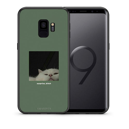 Θήκη Samsung S9 Bitch Surprise από τη Smartfits με σχέδιο στο πίσω μέρος και μαύρο περίβλημα | Samsung S9 Bitch Surprise case with colorful back and black bezels