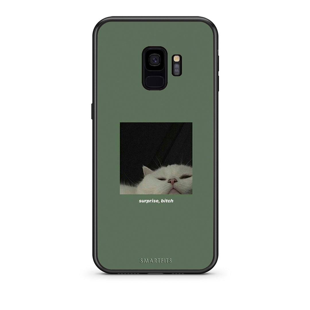 samsung s9 Bitch Surprise θήκη από τη Smartfits με σχέδιο στο πίσω μέρος και μαύρο περίβλημα | Smartphone case with colorful back and black bezels by Smartfits