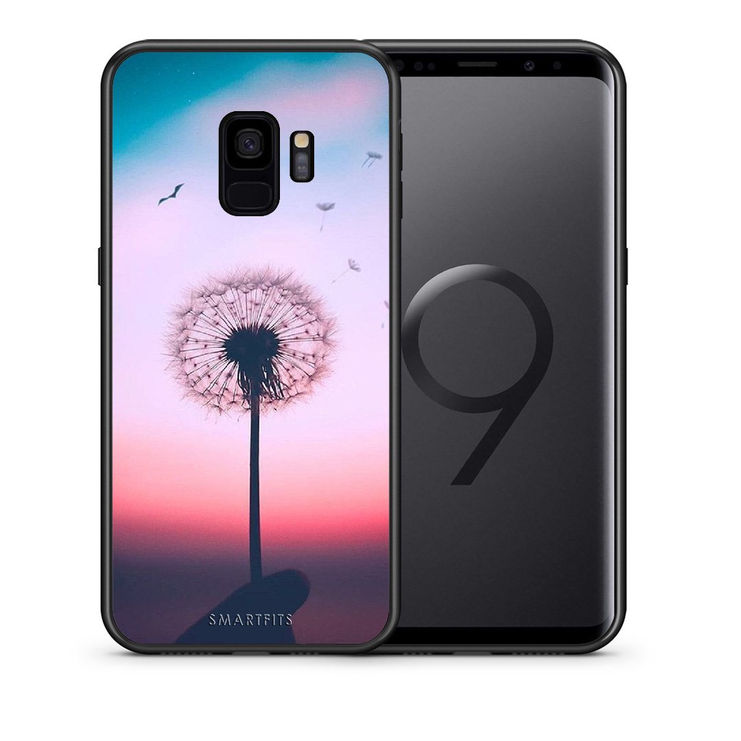 Θήκη Samsung S9 Wish Boho από τη Smartfits με σχέδιο στο πίσω μέρος και μαύρο περίβλημα | Samsung S9 Wish Boho case with colorful back and black bezels