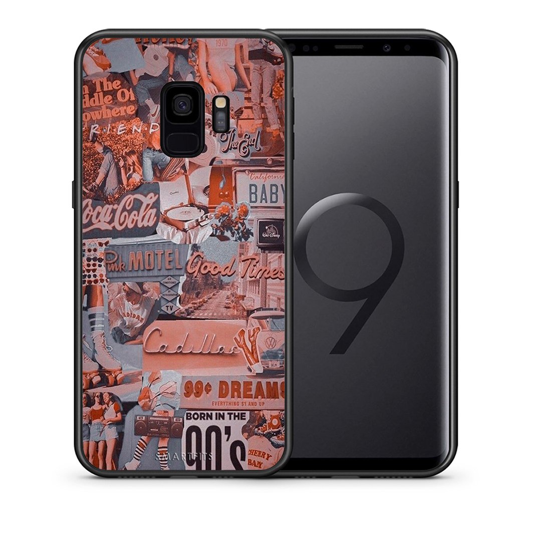 Θήκη Samsung S9 Born In 90s από τη Smartfits με σχέδιο στο πίσω μέρος και μαύρο περίβλημα | Samsung S9 Born In 90s case with colorful back and black bezels