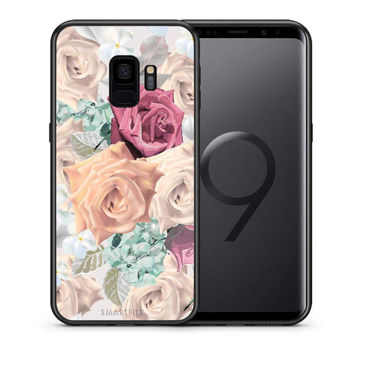 Θήκη Samsung S9 Bouquet Floral από τη Smartfits με σχέδιο στο πίσω μέρος και μαύρο περίβλημα | Samsung S9 Bouquet Floral case with colorful back and black bezels