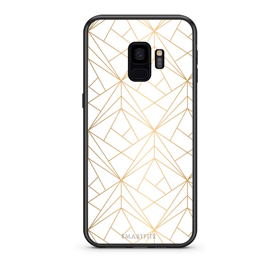 111 - samsung galaxy s9 Luxury White Geometric case, cover, bumper