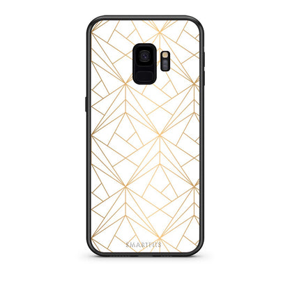 111 - samsung galaxy s9 Luxury White Geometric case, cover, bumper
