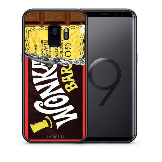 Θήκη Samsung S9 Golden Ticket από τη Smartfits με σχέδιο στο πίσω μέρος και μαύρο περίβλημα | Samsung S9 Golden Ticket case with colorful back and black bezels