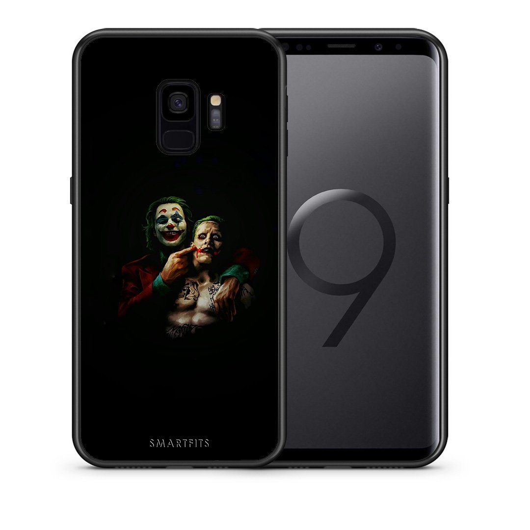 Θήκη Samsung S9 Clown Hero από τη Smartfits με σχέδιο στο πίσω μέρος και μαύρο περίβλημα | Samsung S9 Clown Hero case with colorful back and black bezels