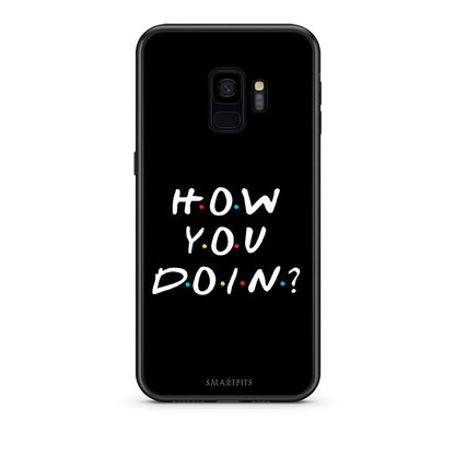 samsung s9 How You Doin θήκη από τη Smartfits με σχέδιο στο πίσω μέρος και μαύρο περίβλημα | Smartphone case with colorful back and black bezels by Smartfits