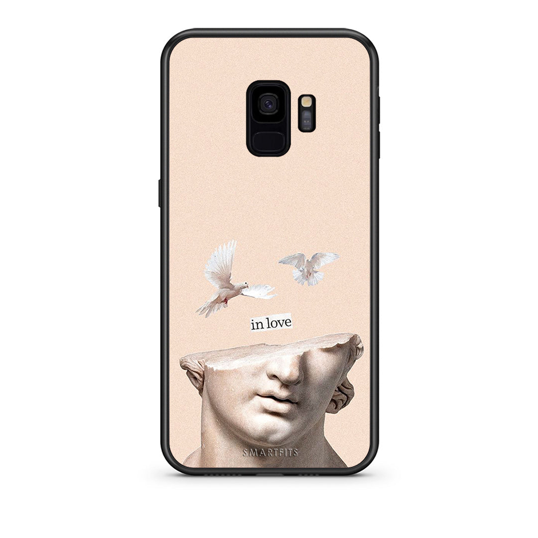 samsung s9 In Love θήκη από τη Smartfits με σχέδιο στο πίσω μέρος και μαύρο περίβλημα | Smartphone case with colorful back and black bezels by Smartfits