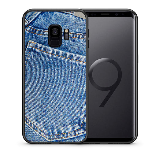 Θήκη Samsung S9 Jeans Pocket από τη Smartfits με σχέδιο στο πίσω μέρος και μαύρο περίβλημα | Samsung S9 Jeans Pocket case with colorful back and black bezels