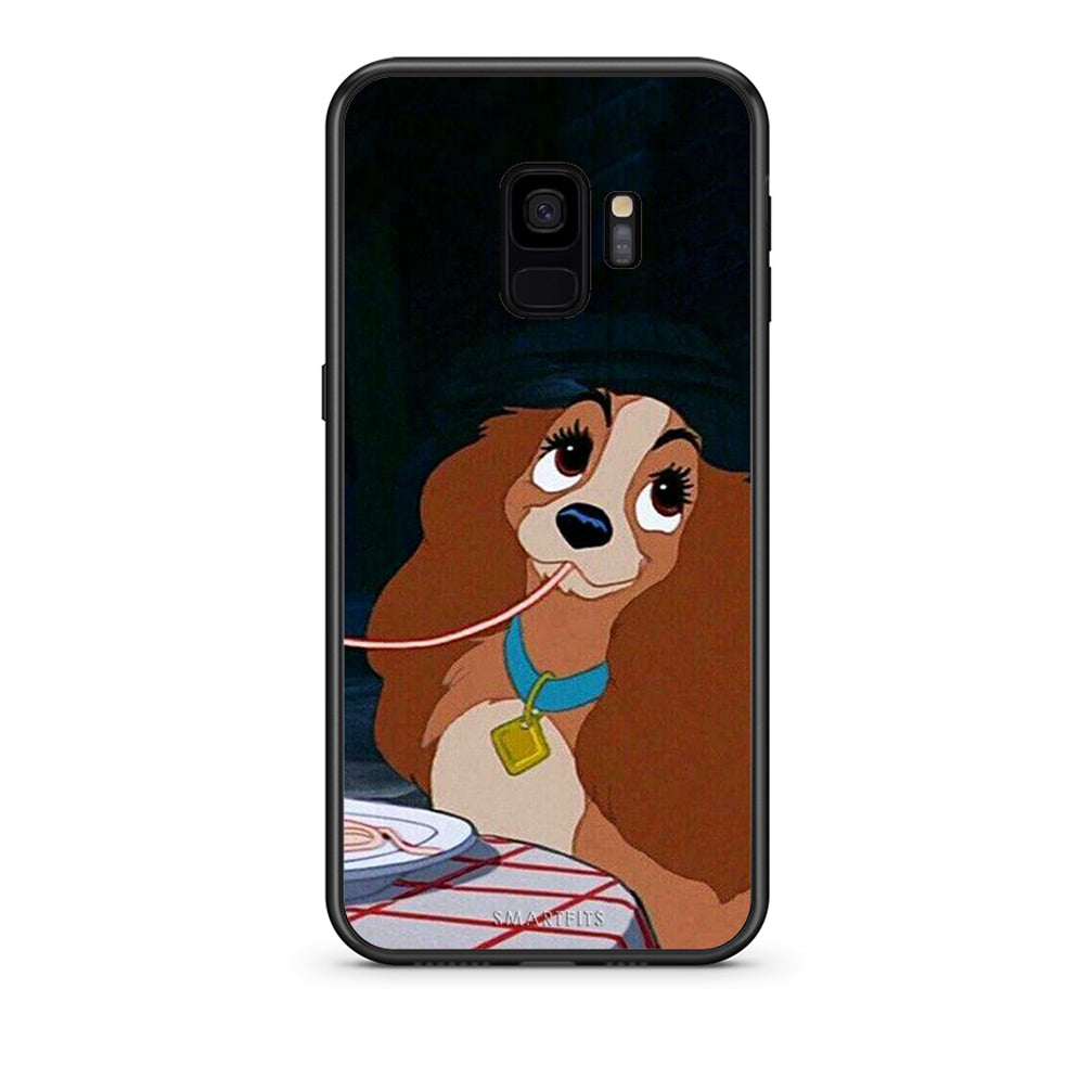 samsung s9 Lady And Tramp 2 Θήκη Αγίου Βαλεντίνου από τη Smartfits με σχέδιο στο πίσω μέρος και μαύρο περίβλημα | Smartphone case with colorful back and black bezels by Smartfits