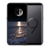 Thumbnail for Θήκη Samsung S9 Moon Landscape από τη Smartfits με σχέδιο στο πίσω μέρος και μαύρο περίβλημα | Samsung S9 Moon Landscape case with colorful back and black bezels
