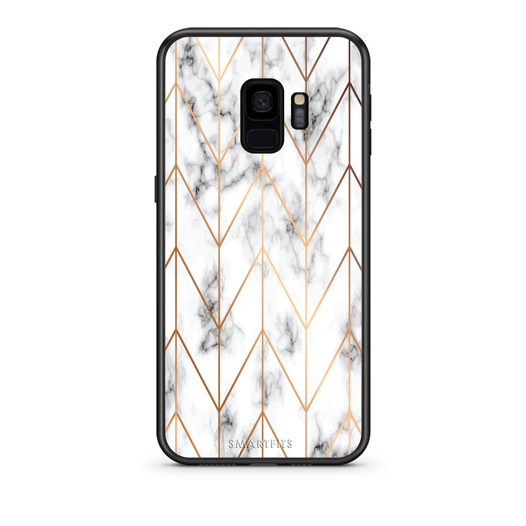 44 - samsung galaxy s9 Gold Geometric Marble case, cover, bumper