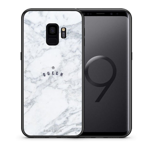 Θήκη Samsung S9 Queen Marble από τη Smartfits με σχέδιο στο πίσω μέρος και μαύρο περίβλημα | Samsung S9 Queen Marble case with colorful back and black bezels