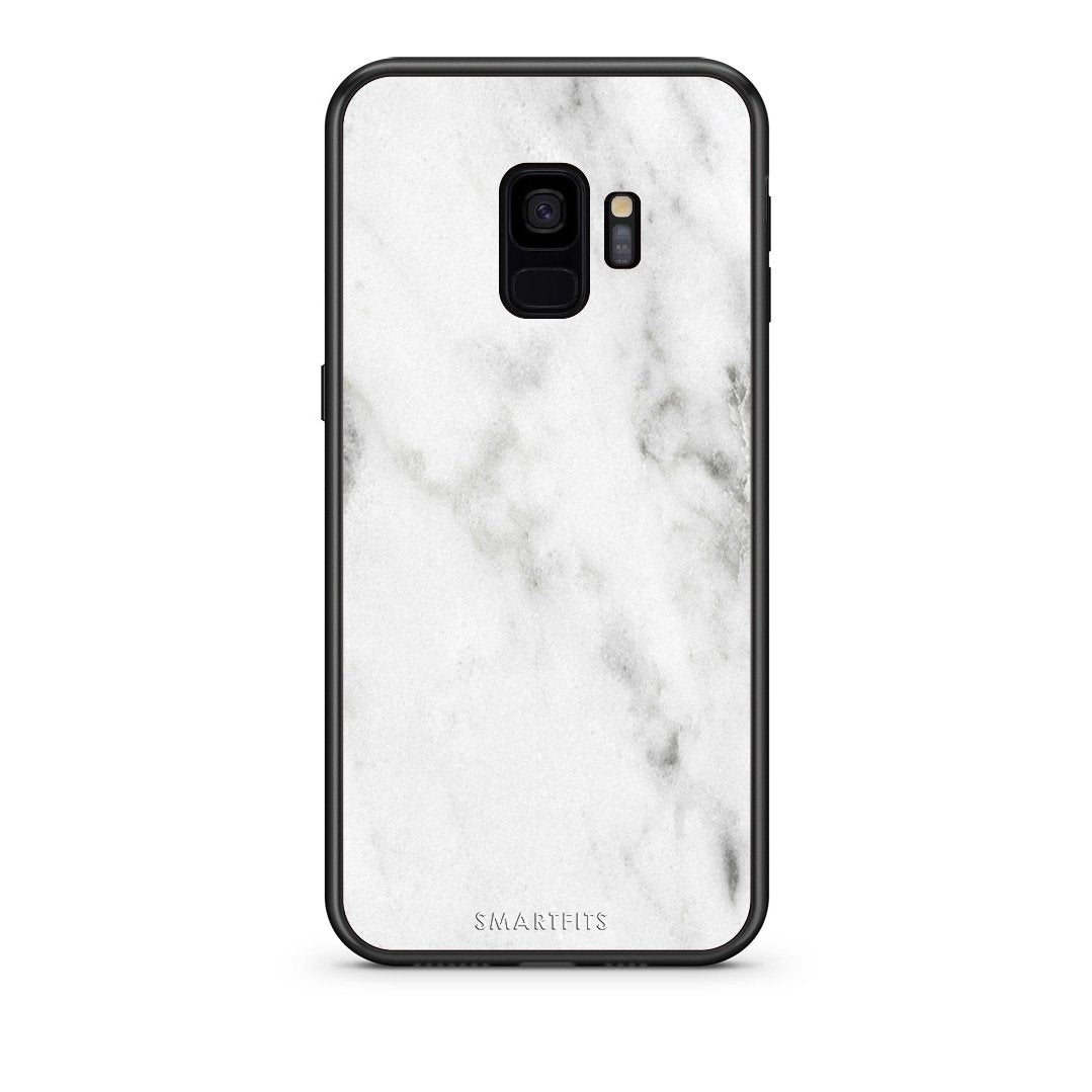 2 - samsung galaxy s9 White marble case, cover, bumper