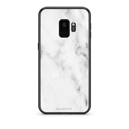 2 - samsung galaxy s9 White marble case, cover, bumper