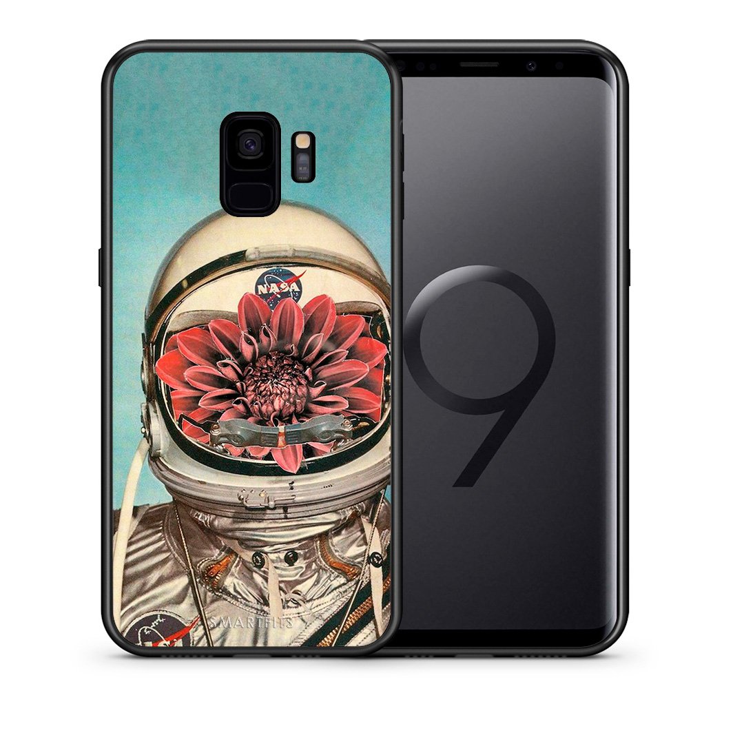 Θήκη Samsung S9 Nasa Bloom από τη Smartfits με σχέδιο στο πίσω μέρος και μαύρο περίβλημα | Samsung S9 Nasa Bloom case with colorful back and black bezels