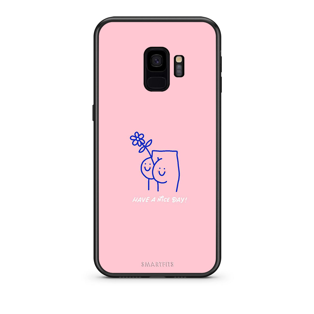 samsung s9 Nice Day θήκη από τη Smartfits με σχέδιο στο πίσω μέρος και μαύρο περίβλημα | Smartphone case with colorful back and black bezels by Smartfits