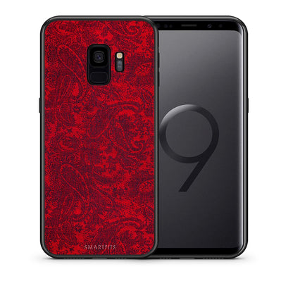 Θήκη Samsung S9 Paisley Cashmere από τη Smartfits με σχέδιο στο πίσω μέρος και μαύρο περίβλημα | Samsung S9 Paisley Cashmere case with colorful back and black bezels