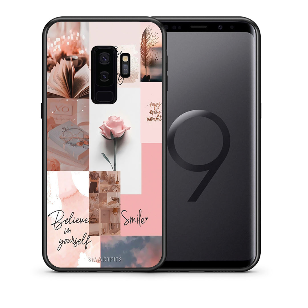 Θήκη Samsung S9 Plus Aesthetic Collage από τη Smartfits με σχέδιο στο πίσω μέρος και μαύρο περίβλημα | Samsung S9 Plus Aesthetic Collage case with colorful back and black bezels