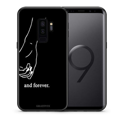 Θήκη Αγίου Βαλεντίνου Samsung S9 Plus Always & Forever 2 από τη Smartfits με σχέδιο στο πίσω μέρος και μαύρο περίβλημα | Samsung S9 Plus Always & Forever 2 case with colorful back and black bezels