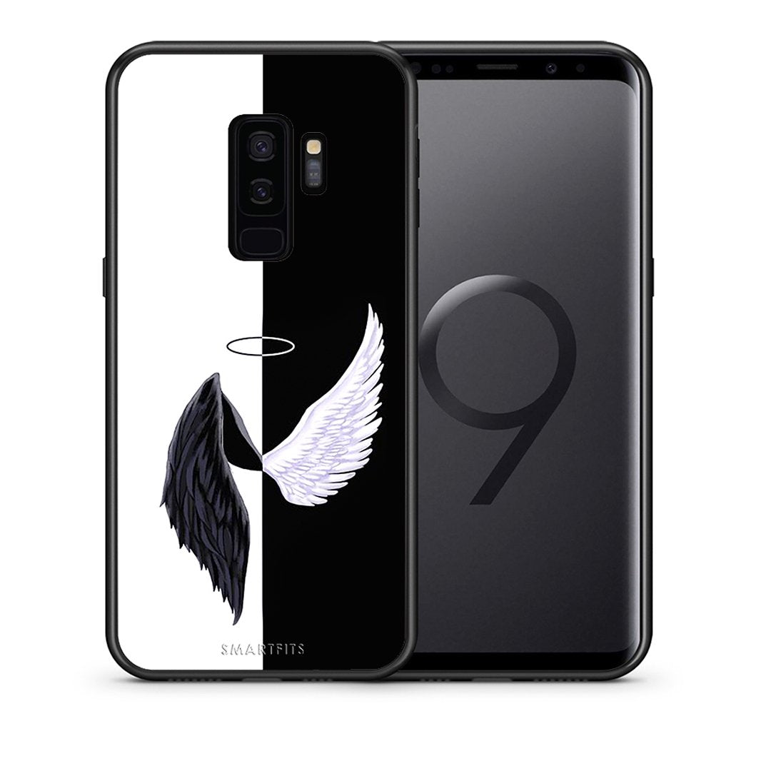 Θήκη Samsung S9 Plus Angels Demons από τη Smartfits με σχέδιο στο πίσω μέρος και μαύρο περίβλημα | Samsung S9 Plus Angels Demons case with colorful back and black bezels