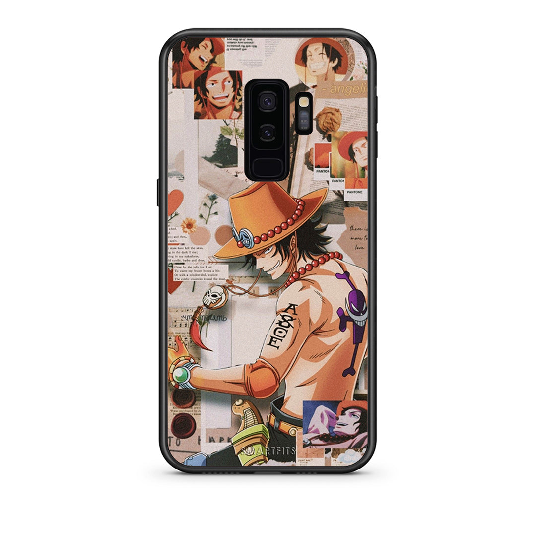 samsung s9 plus Anime Collage θήκη από τη Smartfits με σχέδιο στο πίσω μέρος και μαύρο περίβλημα | Smartphone case with colorful back and black bezels by Smartfits