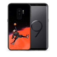 Thumbnail for Θήκη Samsung S9 Plus Basketball Hero από τη Smartfits με σχέδιο στο πίσω μέρος και μαύρο περίβλημα | Samsung S9 Plus Basketball Hero case with colorful back and black bezels