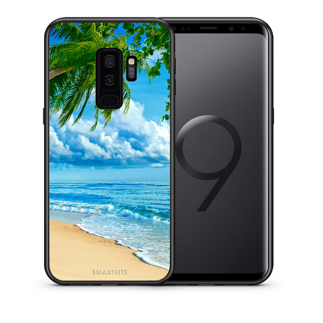 Θήκη Samsung S9 Plus Beautiful Beach από τη Smartfits με σχέδιο στο πίσω μέρος και μαύρο περίβλημα | Samsung S9 Plus Beautiful Beach case with colorful back and black bezels