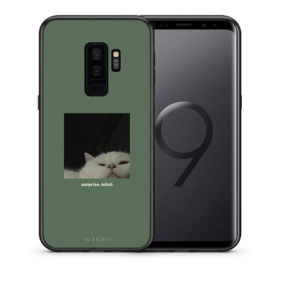 Θήκη Samsung S9 Plus Bitch Surprise από τη Smartfits με σχέδιο στο πίσω μέρος και μαύρο περίβλημα | Samsung S9 Plus Bitch Surprise case with colorful back and black bezels