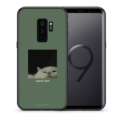 Θήκη Samsung S9 Plus Bitch Surprise από τη Smartfits με σχέδιο στο πίσω μέρος και μαύρο περίβλημα | Samsung S9 Plus Bitch Surprise case with colorful back and black bezels