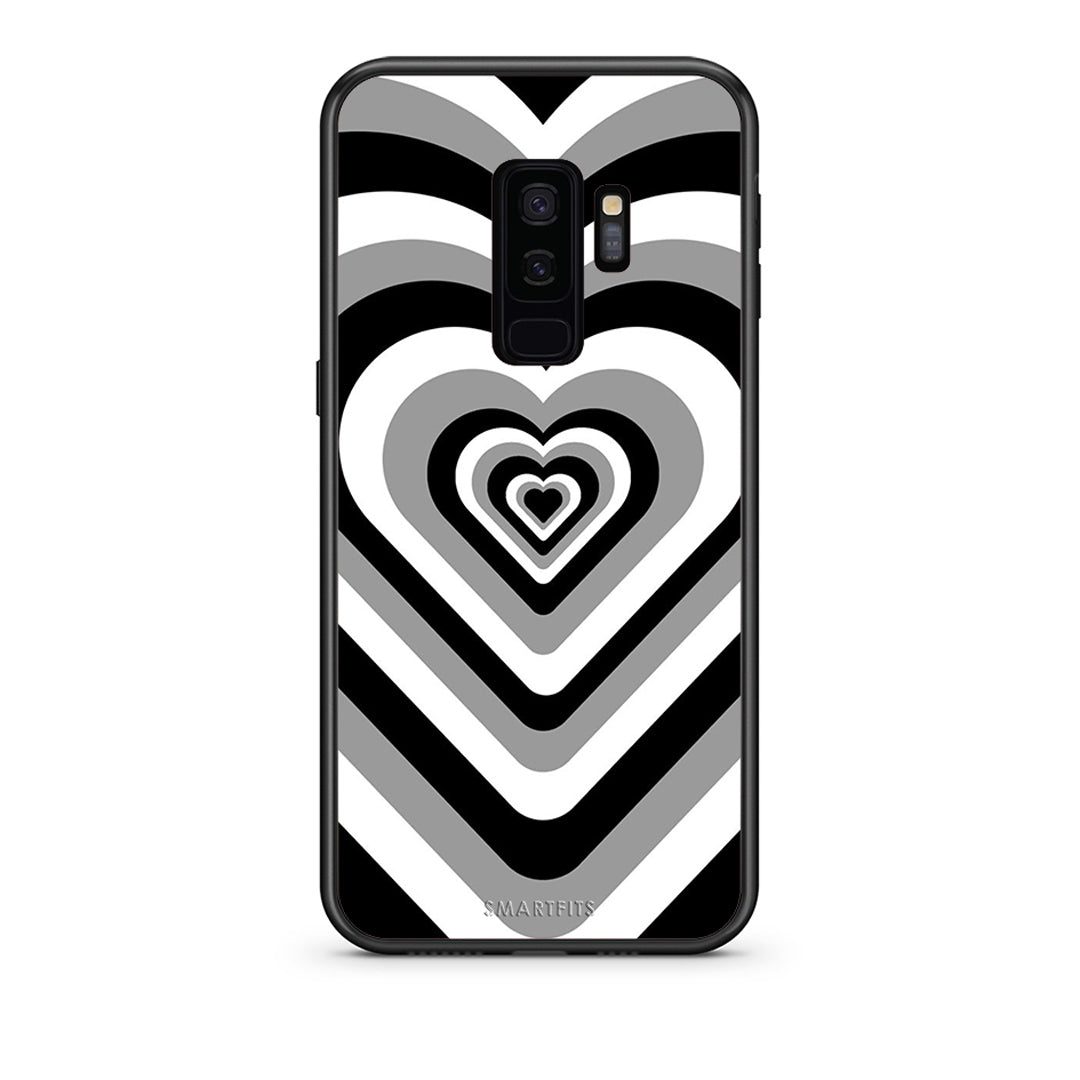 samsung s9 plus Black Hearts θήκη από τη Smartfits με σχέδιο στο πίσω μέρος και μαύρο περίβλημα | Smartphone case with colorful back and black bezels by Smartfits
