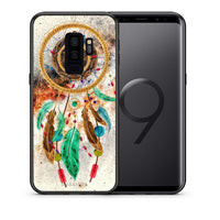 Thumbnail for Θήκη Samsung S9 Plus DreamCatcher Boho από τη Smartfits με σχέδιο στο πίσω μέρος και μαύρο περίβλημα | Samsung S9 Plus DreamCatcher Boho case with colorful back and black bezels