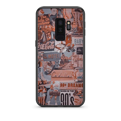 samsung s9 plus Born In 90s θήκη από τη Smartfits με σχέδιο στο πίσω μέρος και μαύρο περίβλημα | Smartphone case with colorful back and black bezels by Smartfits