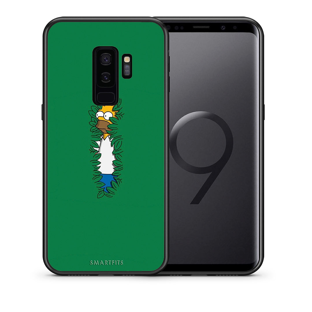 Θήκη Αγίου Βαλεντίνου Samsung S9 Plus Bush Man από τη Smartfits με σχέδιο στο πίσω μέρος και μαύρο περίβλημα | Samsung S9 Plus Bush Man case with colorful back and black bezels