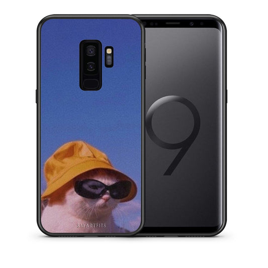 Θήκη Samsung S9 Plus Cat Diva από τη Smartfits με σχέδιο στο πίσω μέρος και μαύρο περίβλημα | Samsung S9 Plus Cat Diva case with colorful back and black bezels