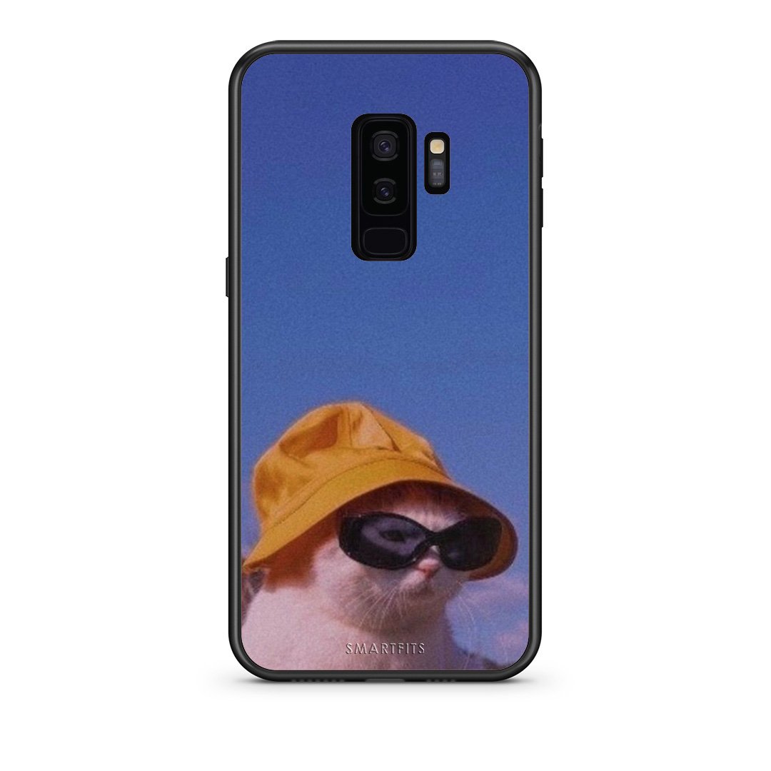 samsung s9 plus Cat Diva θήκη από τη Smartfits με σχέδιο στο πίσω μέρος και μαύρο περίβλημα | Smartphone case with colorful back and black bezels by Smartfits
