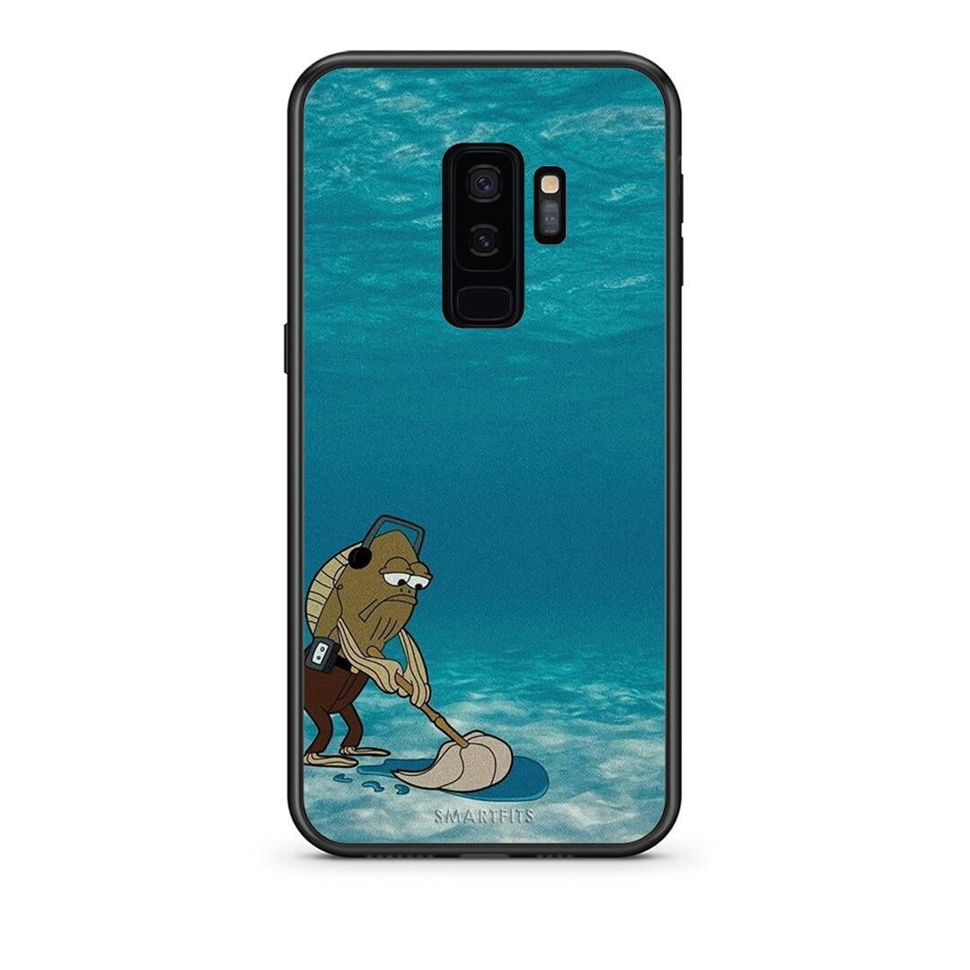 samsung s9 plus Clean The Ocean Θήκη από τη Smartfits με σχέδιο στο πίσω μέρος και μαύρο περίβλημα | Smartphone case with colorful back and black bezels by Smartfits