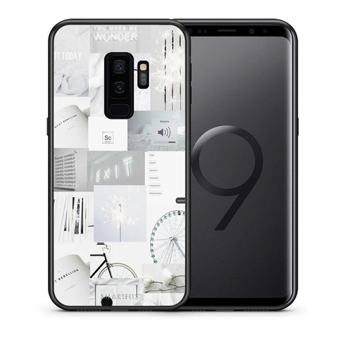 Θήκη Αγίου Βαλεντίνου Samsung S9 Plus Collage Make Me Wonder από τη Smartfits με σχέδιο στο πίσω μέρος και μαύρο περίβλημα | Samsung S9 Plus Collage Make Me Wonder case with colorful back and black bezels