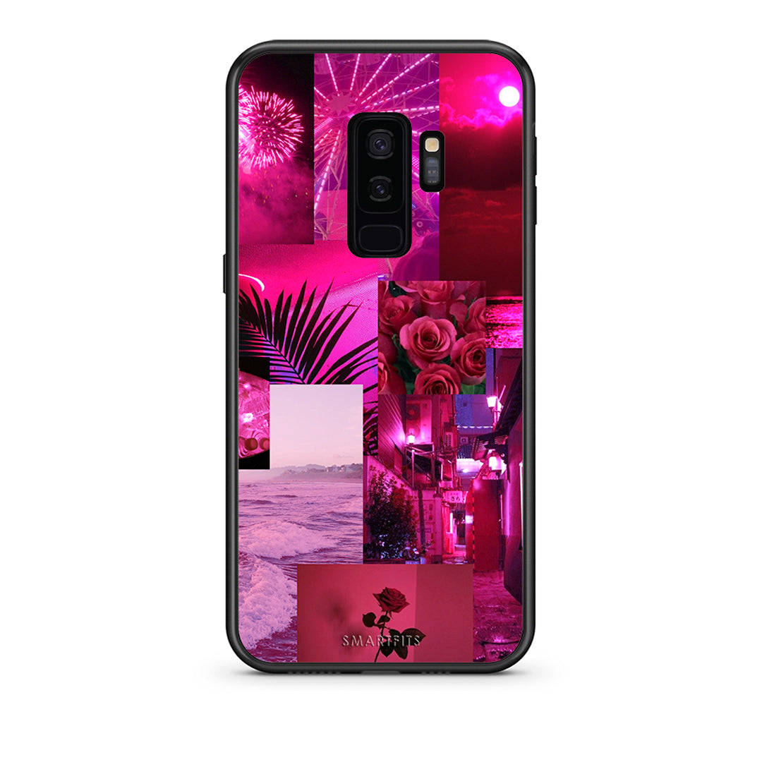 samsung s9 plus Collage Red Roses Θήκη Αγίου Βαλεντίνου από τη Smartfits με σχέδιο στο πίσω μέρος και μαύρο περίβλημα | Smartphone case with colorful back and black bezels by Smartfits