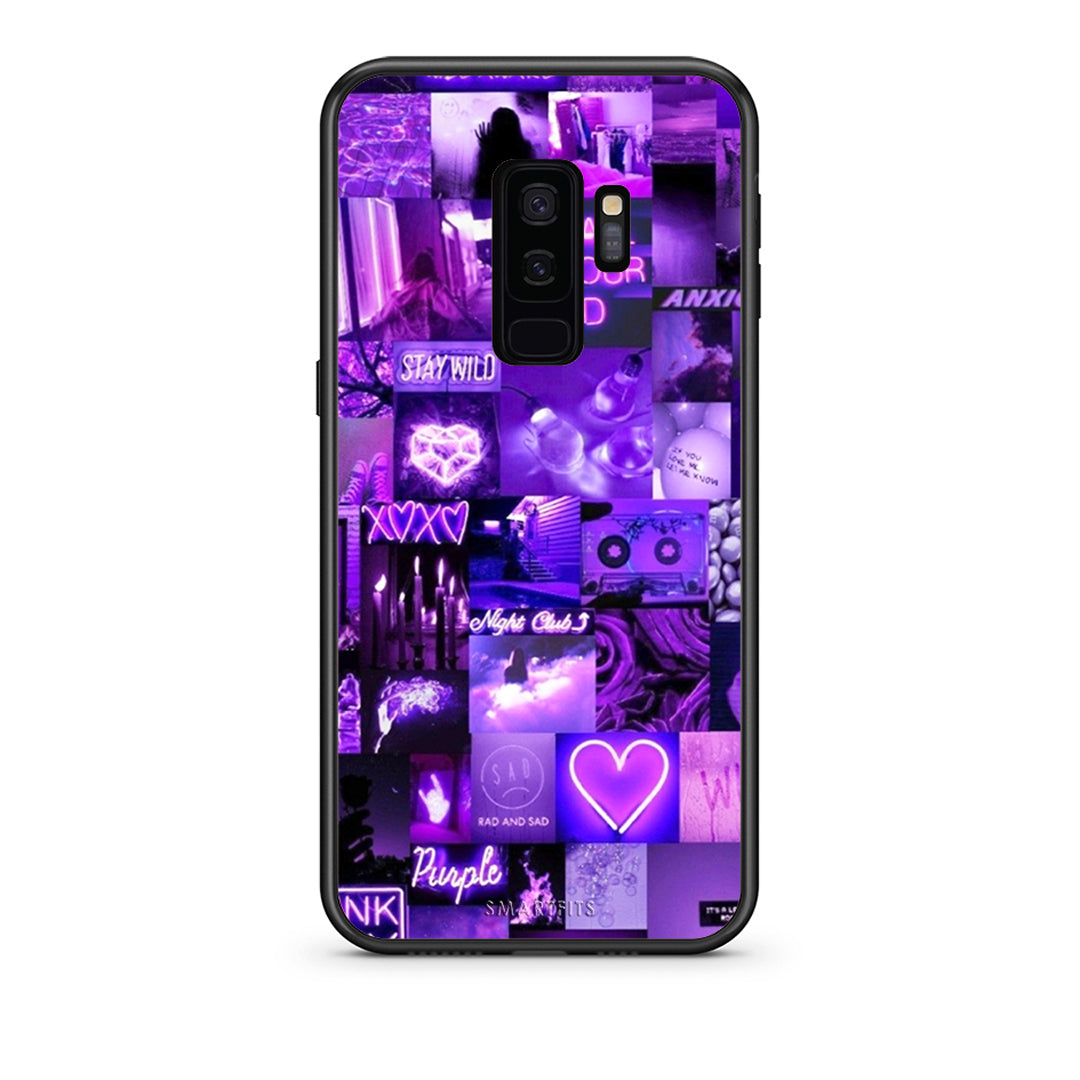 samsung s9 plus Collage Stay Wild Θήκη Αγίου Βαλεντίνου από τη Smartfits με σχέδιο στο πίσω μέρος και μαύρο περίβλημα | Smartphone case with colorful back and black bezels by Smartfits