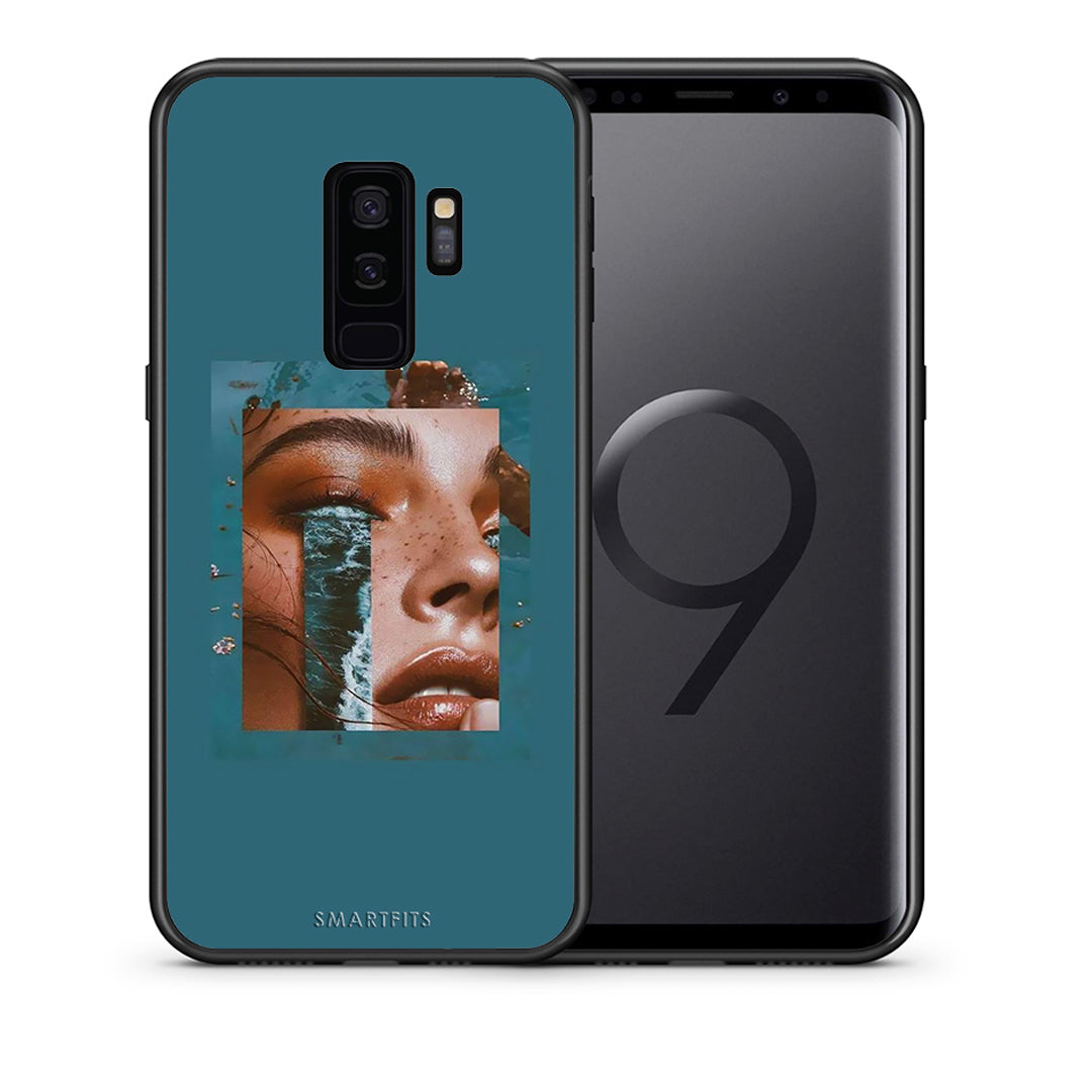 Θήκη Samsung S9 Plus Cry An Ocean από τη Smartfits με σχέδιο στο πίσω μέρος και μαύρο περίβλημα | Samsung S9 Plus Cry An Ocean case with colorful back and black bezels