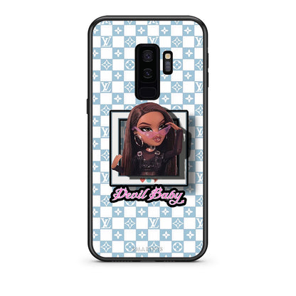 samsung s9 plus Devil Baby Θήκη Αγίου Βαλεντίνου από τη Smartfits με σχέδιο στο πίσω μέρος και μαύρο περίβλημα | Smartphone case with colorful back and black bezels by Smartfits