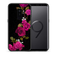 Thumbnail for Θήκη Samsung S9 Plus Red Roses Flower από τη Smartfits με σχέδιο στο πίσω μέρος και μαύρο περίβλημα | Samsung S9 Plus Red Roses Flower case with colorful back and black bezels