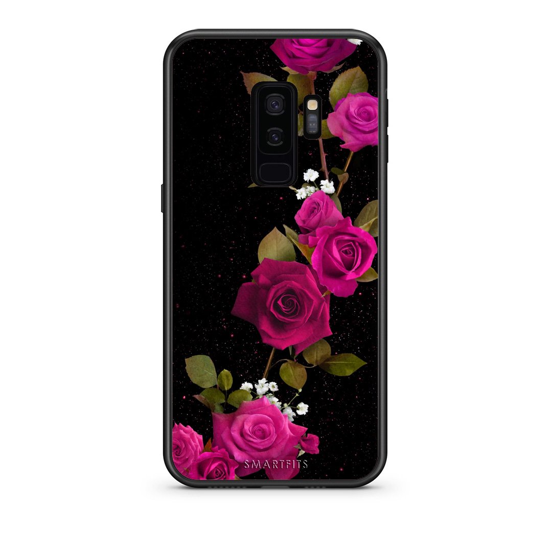 4 - samsung s9 plus Red Roses Flower case, cover, bumper
