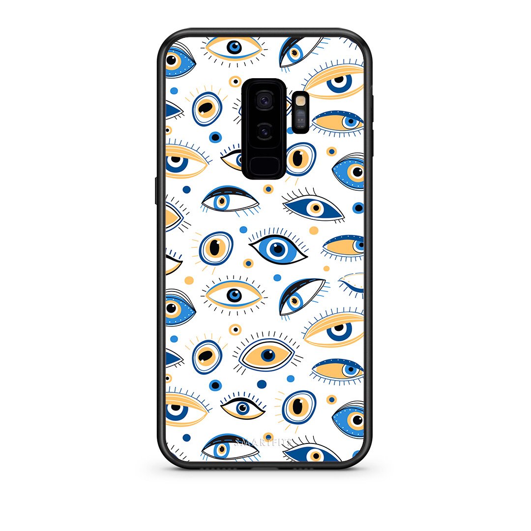 samsung s9 plus Ftou Ftou θήκη από τη Smartfits με σχέδιο στο πίσω μέρος και μαύρο περίβλημα | Smartphone case with colorful back and black bezels by Smartfits