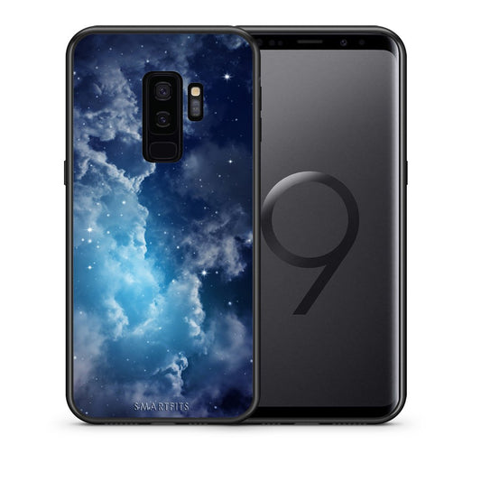 Θήκη Samsung S9 Plus Blue Sky Galaxy από τη Smartfits με σχέδιο στο πίσω μέρος και μαύρο περίβλημα | Samsung S9 Plus Blue Sky Galaxy case with colorful back and black bezels