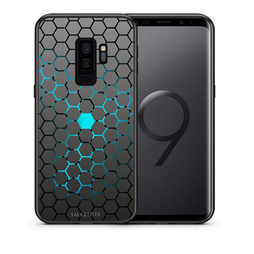 Θήκη Samsung S9 Plus Hexagonal Geometric από τη Smartfits με σχέδιο στο πίσω μέρος και μαύρο περίβλημα | Samsung S9 Plus Hexagonal Geometric case with colorful back and black bezels