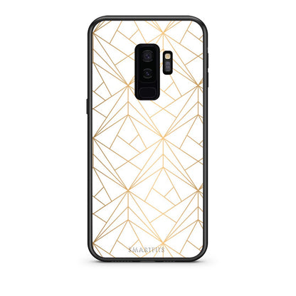 111 - samsung galaxy s9 plus Luxury White Geometric case, cover, bumper