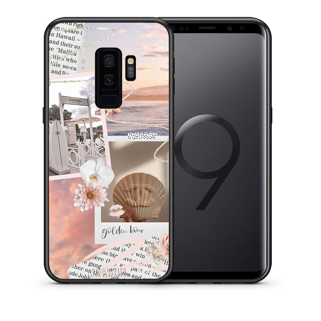 Θήκη Αγίου Βαλεντίνου Samsung S9 Plus Golden Hour από τη Smartfits με σχέδιο στο πίσω μέρος και μαύρο περίβλημα | Samsung S9 Plus Golden Hour case with colorful back and black bezels