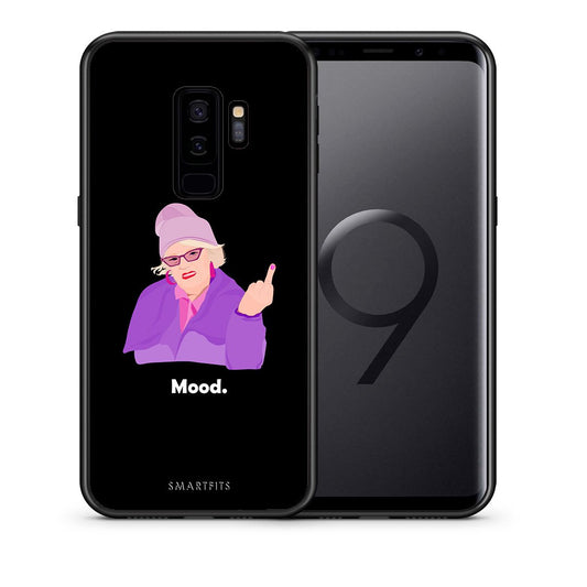 Θήκη Samsung S9 Plus Grandma Mood Black από τη Smartfits με σχέδιο στο πίσω μέρος και μαύρο περίβλημα | Samsung S9 Plus Grandma Mood Black case with colorful back and black bezels